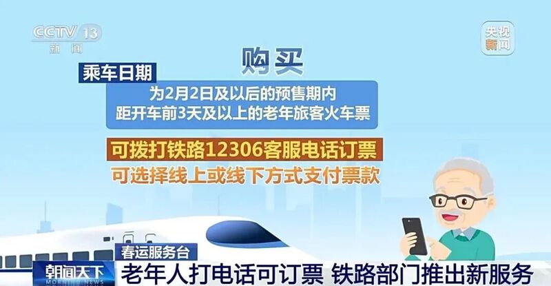 今年春运,老年旅客可以电话订火车票了!-专注于利州本地信息和服务为一体的网站利州江畔